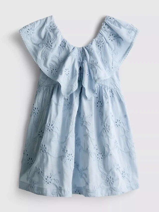 1,5-12 ani | rochie smock brodată cu motive florale „The Edit” 1,5-12 ani | rochie smock brodată cu motive florale „The Edit”