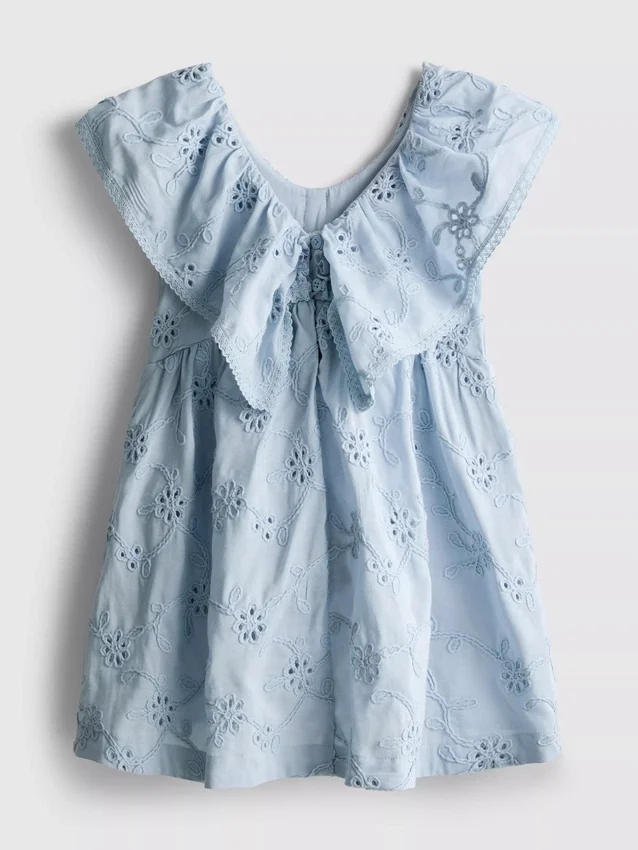 1,5-12 ani | rochie smock brodată cu motive florale „The Edit” 1,5-12 ani | rochie smock brodată cu motive florale „The Edit”