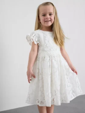 1,5-12 ani | rochie tip smock cu dantelă de la The Edit