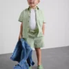 1,5-12 ani | Set Stacey Solomon cu cămășă în carouri și pantaloni scurți 1,5-12 ani | Set Stacey Solomon cu cămășă în carouri și pantaloni scurți
