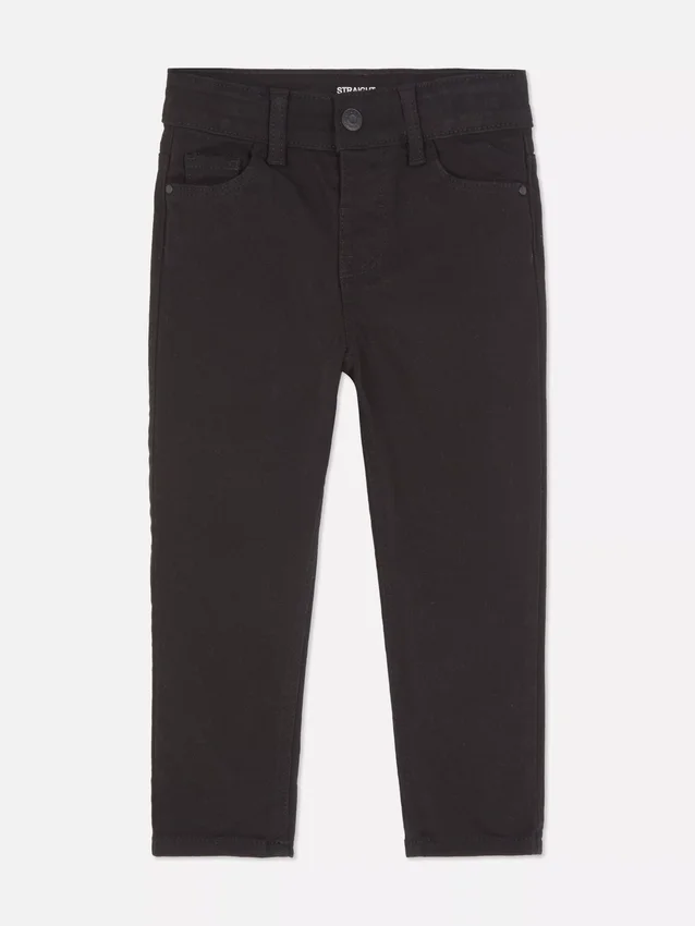 1,5–7 ani | pantaloni cu croi drept din sargă 1,5–7 ani | pantaloni cu croi drept din sargă