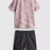 1,5–7 ani | tricou și pantaloni scurți sportivi