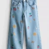 1,5-8 ani | blugi cu broderie cu fructe 1,5-8 ani | blugi cu broderie cu fructe