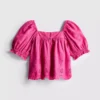 1,5-8 ani | bluză cu broderie florală 1,5-8 ani | bluză cu broderie florală
