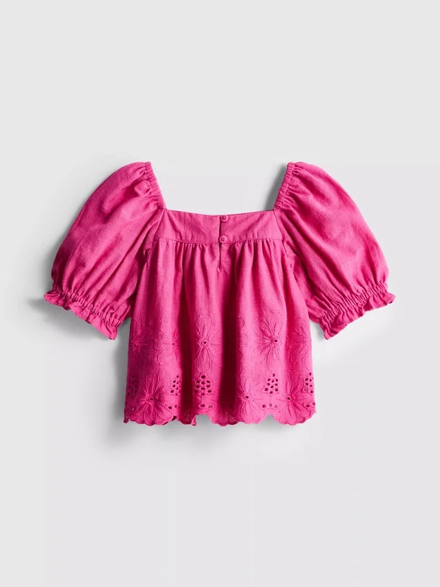 1,5-8 ani | bluză cu broderie florală 1,5-8 ani | bluză cu broderie florală