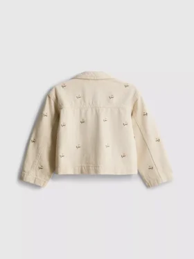 1,5-8 ani | jachetă din denim cu broderie florală