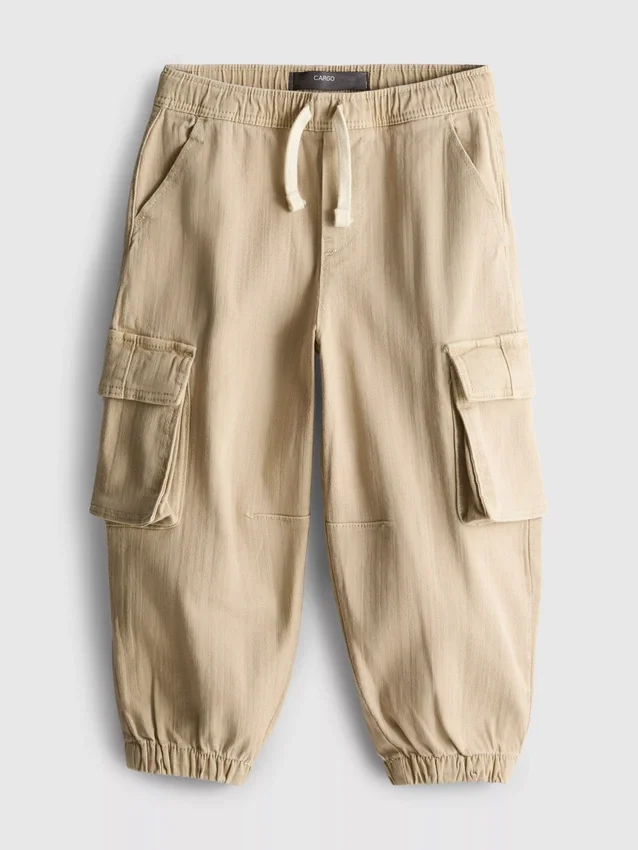 1,5-8 ani | pantaloni cargo din sargă 1,5-8 ani | pantaloni cargo din sargă