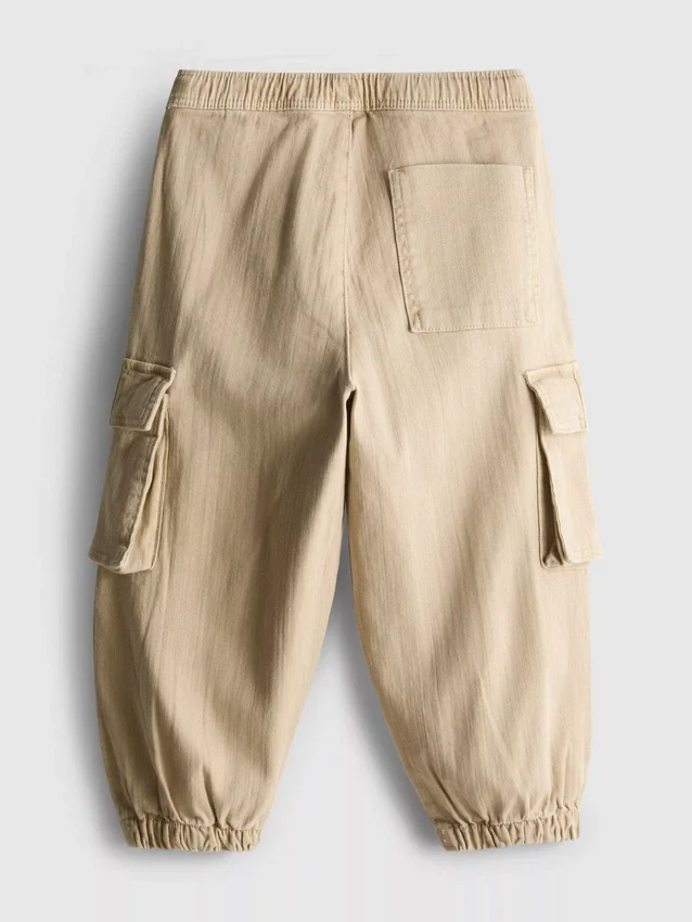 1,5-8 ani | pantaloni cargo din sargă 1,5-8 ani | pantaloni cargo din sargă