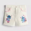 1,5-8 ani | Pantaloni Scurți din denim cu imprimeu Stitch de la Disney 1,5-8 ani | Pantaloni Scurți din denim cu imprimeu Stitch de la Disney