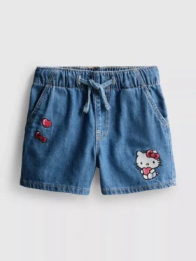 1,5-8 ani | Pantaloni Scurți din denim Hello Kitty