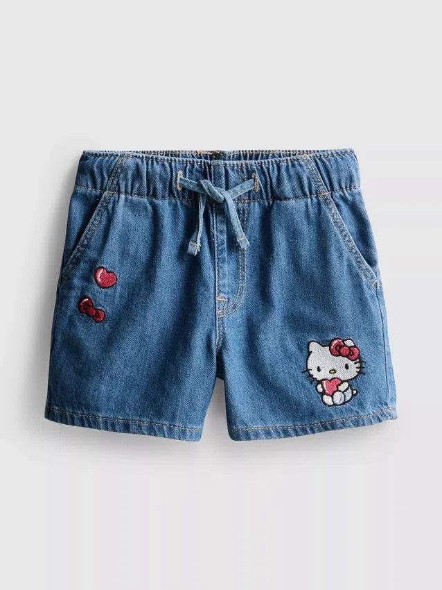 1,5-8 ani | Pantaloni Scurți din denim Hello Kitty 1,5-8 ani | Pantaloni Scurți din denim Hello Kitty