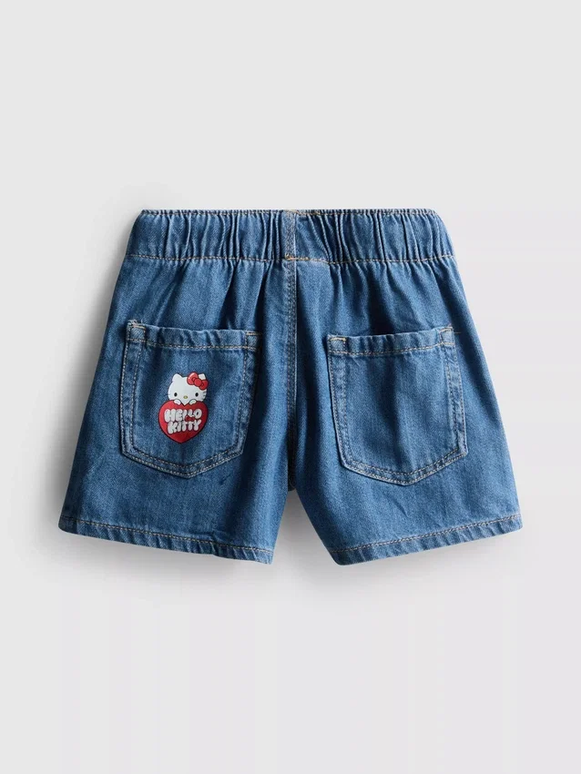 1,5-8 ani | Pantaloni Scurți din denim Hello Kitty 1,5-8 ani | Pantaloni Scurți din denim Hello Kitty