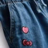 1,5-8 ani | Pantaloni Scurți din denim Hello Kitty 1,5-8 ani | Pantaloni Scurți din denim Hello Kitty