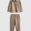 1,5–8 ani | Set compus din jachetă jacquard cu fermoar și pantaloni de trening 1,5–8 ani | Set compus din jachetă jacquard cu fermoar și pantaloni de trening