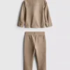 1,5–8 ani | Set compus din jachetă jacquard cu fermoar și pantaloni de trening 1,5–8 ani | Set compus din jachetă jacquard cu fermoar și pantaloni de trening