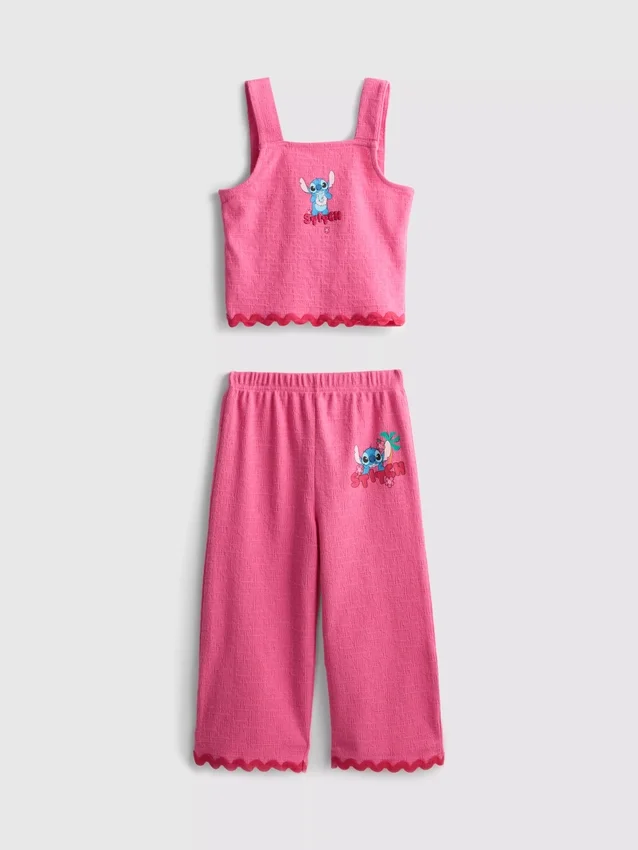 1,5–8 ani | Set de bluză și pantaloni cu model „Stitch” de la Disney 1,5–8 ani | Set de bluză și pantaloni cu model „Stitch” de la Disney