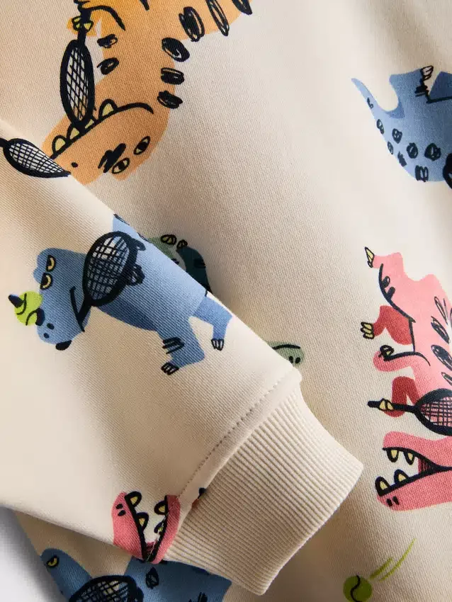 1,5-8 ani | Set de hanorac și pantaloni de trening cu imprimeu cu dinozauri 1,5-8 ani | Set de hanorac și pantaloni de trening cu imprimeu cu dinozauri