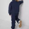 1,5-8 ani | Set hanorac cu guler în formă de pâlnie și pantaloni de Trening