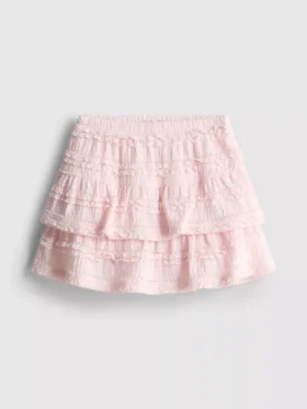 1,5–9 ani | fustă-pantalon în straturi cu bordură din dantelă