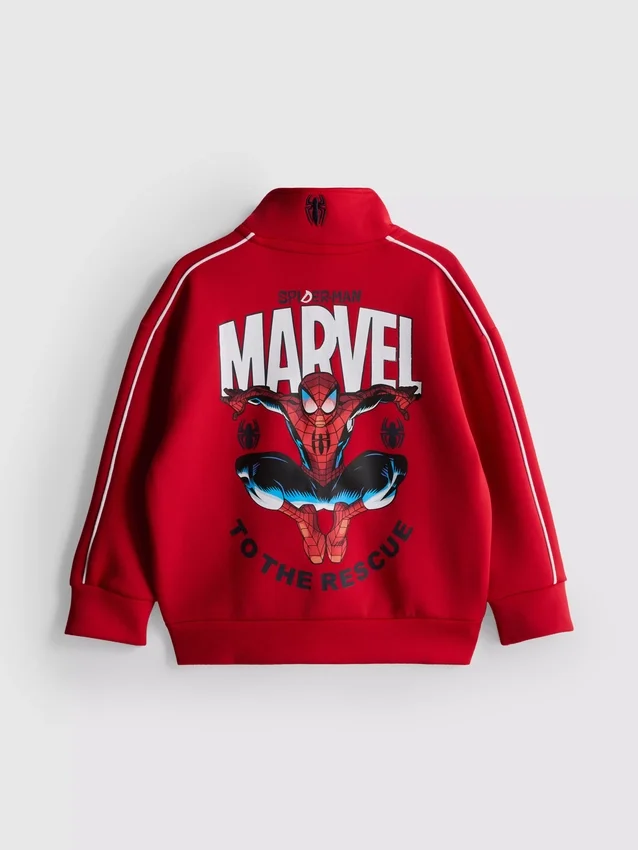 1,5-9 ani | Hanorac cu guler în formă de pâlnie și fermoar, cu Spider-Man de la Marvel 1,5-9 ani | Hanorac cu guler în formă de pâlnie și fermoar, cu Spider-Man de la Marvel