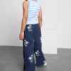 1,5–9 ani | pantaloni cu broderie florală 1,5–9 ani | pantaloni cu broderie florală