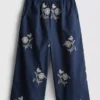 1,5–9 ani | pantaloni cu broderie florală 1,5–9 ani | pantaloni cu broderie florală