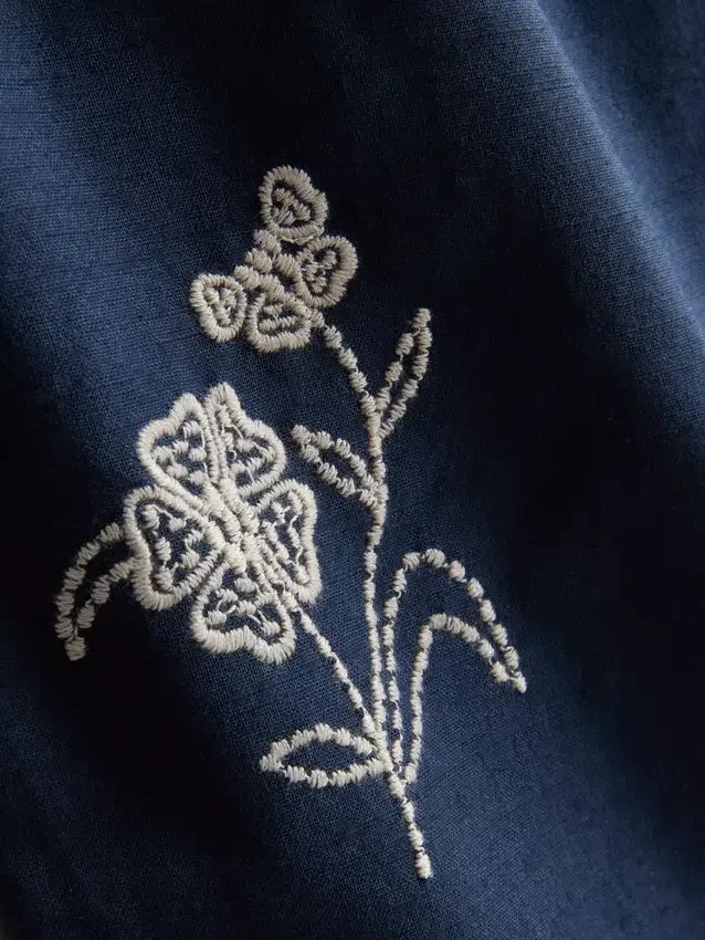 1,5–9 ani | pantaloni cu broderie florală 1,5–9 ani | pantaloni cu broderie florală