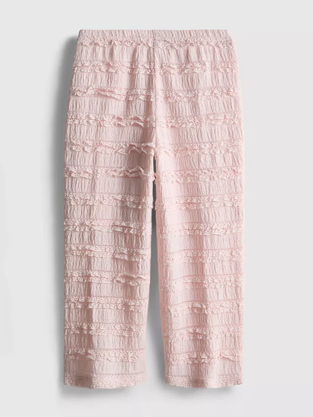 1,5–9 ani | pantaloni cu volane și textură șifonată 1,5–9 ani | pantaloni cu volane și textură șifonată