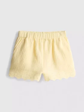 1,5–9 ani | Pantaloni Scurți cu bordură festonată cu ochiuri