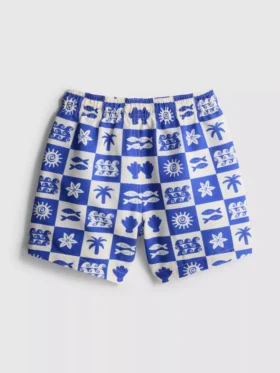 1,5-9 ani | Pantaloni Scurți de baie cu imprimeu de gresie