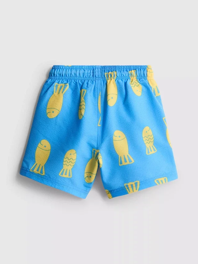 1,5-9 ani | Pantaloni Scurți de Baie cu Imprimeu de Pești 1,5-9 ani | Pantaloni Scurți de Baie cu Imprimeu de Pești