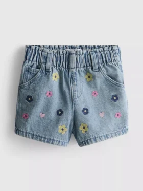 1,5-9 ani | Pantaloni Scurți din denim cu talie înaltă