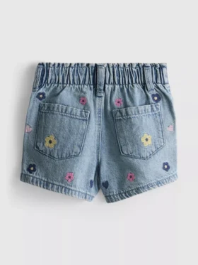 1,5-9 ani | Pantaloni Scurți din denim cu talie înaltă