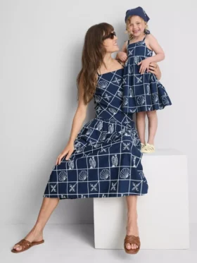 1,5–9 ani | Rochie cu bretele subțiri și broderie