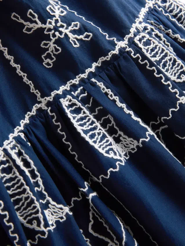 1,5–9 ani | Rochie cu bretele subțiri și broderie 1,5–9 ani | Rochie cu bretele subțiri și broderie