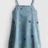1,5–9 ani | rochie din denim brodată
