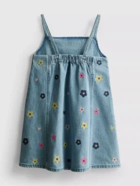 1,5–9 ani | rochie din denim brodată 1,5–9 ani | rochie din denim brodată
