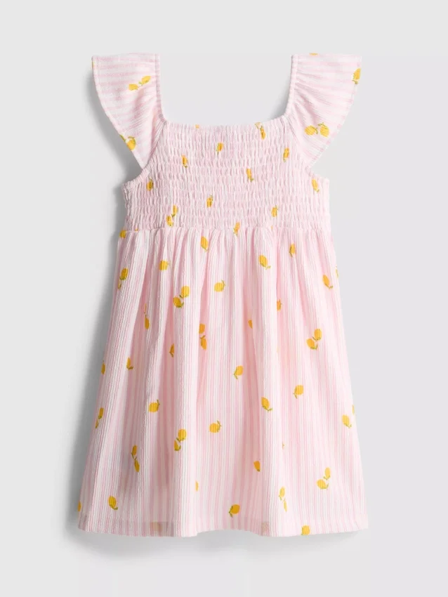 1,5–9 ani | rochie tip smock cu imprimeu de lămâi 1,5–9 ani | rochie tip smock cu imprimeu de lămâi