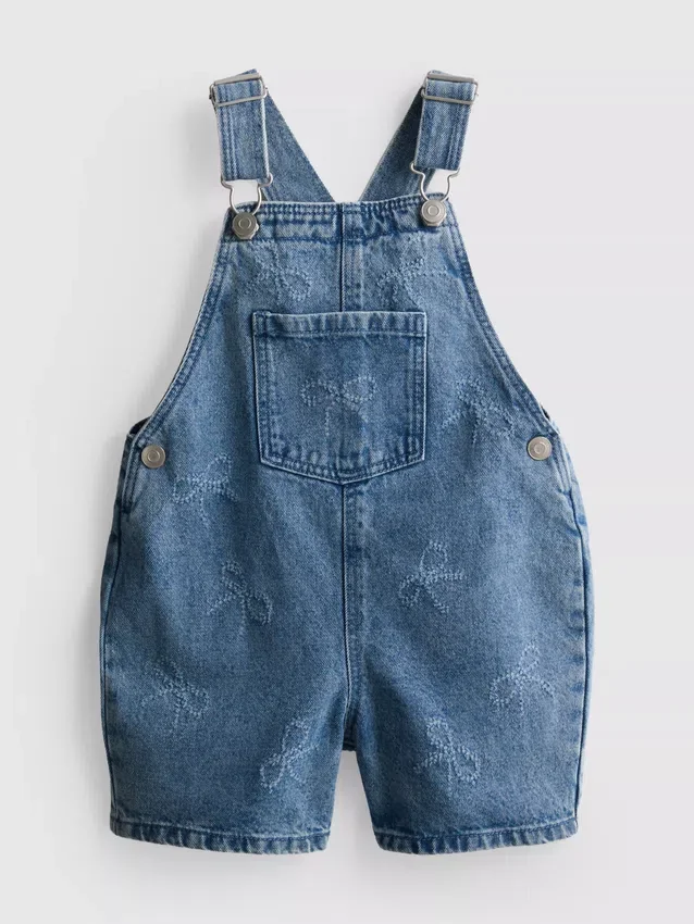 1,5–9 ani | salopetă din denim cu fundiță 1,5–9 ani | salopetă din denim cu fundiță