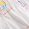 1,5-9 ani | Set brodat format din cămășă fără mâneci și pantaloni scurți 1,5-9 ani | Set brodat format din cămășă fără mâneci și pantaloni scurți