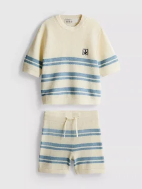 1,5–9 ani | Set compus din bluză din tricot și Pantaloni Scurți