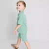 1,5–9 ani | Set compus din cămășă cu dungi și pantaloni scurți 1,5–9 ani | Set compus din cămășă cu dungi și pantaloni scurți