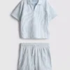 1,5–9 ani | Set compus din cămășă cu dungi și pantaloni scurți 1,5–9 ani | Set compus din cămășă cu dungi și pantaloni scurți