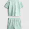 1,5–9 ani | Set compus din cămășă cu dungi și pantaloni scurți 1,5–9 ani | Set compus din cămășă cu dungi și pantaloni scurți