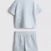 1,5–9 ani | Set compus din cămășă cu dungi și pantaloni scurți 1,5–9 ani | Set compus din cămășă cu dungi și pantaloni scurți