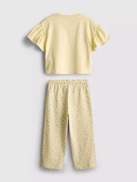 1,5–9 ani | Set compus din tricou cu volane și pantaloni 1,5–9 ani | Set compus din tricou cu volane și pantaloni
