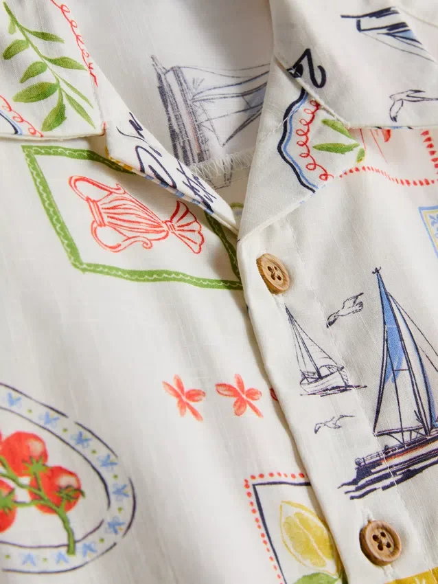 1,5-9 ani | Set compus din tricou și pantaloni scurți cu imprimeu 1,5-9 ani | Set compus din tricou și pantaloni scurți cu imprimeu
