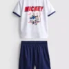 1,5-9 ani | Set de cămăși și pantaloni scurți cu Minnie Mouse de la Disney, cu tematică de fotbal