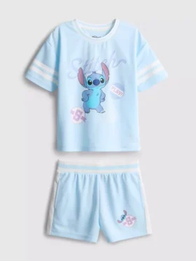 1,5–9 ani | Set de cămăși și pantaloni scurți cu Stitch de la Disney 1,5–9 ani | Set de cămăși și pantaloni scurți cu Stitch de la Disney