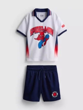 1,5-9 ani | Set de cămăși și pantaloni scurți de fotbal Marvel Spider-Man